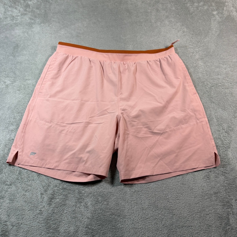 Fabletics Fundamental II Shorts Mens XXL Pink Orange Lined SO2252995-7487-15060